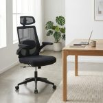 Καρέκλα γραφείου διευθυντική Belora Megapap με ύφασμα Mesh χρώμα μαύρο 63,5x62x117/127εκ. - Image 3