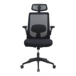 Καρέκλα γραφείου διευθυντική Belora Megapap με ύφασμα Mesh χρώμα μαύρο 63,5x62x117/127εκ. - Image 4