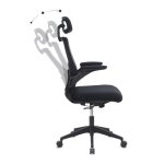 Καρέκλα γραφείου διευθυντική Belora Megapap με ύφασμα Mesh χρώμα μαύρο 63,5x62x117/127εκ. - Image 8