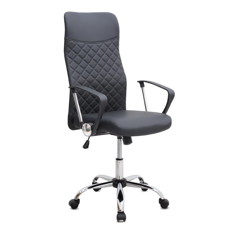 GP040-00261-0 Καρέκλα γραφείου Novaro Megapap από τεχνόδερμα χρώμα μαύρο 61x68x111/121εκ. - Image 1