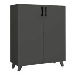 Ντουλάπι κουζίνας/μπάνιου - Παπουτσοθήκη Lilly Megapap χρώμα ανθρακί 72x32,5x88εκ. - Image 6