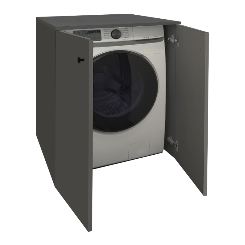 GP041-00553-0 Έπιπλο πλυντηρίου Gray Megapap χρώμα ανθρακί 70x66x90εκ. - Image 1
