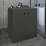 Έπιπλο πλυντηρίου Gray Megapap χρώμα ανθρακί 70x66x90εκ. - Image 2