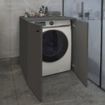 Έπιπλο πλυντηρίου Gray Megapap χρώμα ανθρακί 70x66x90εκ. - Image 3