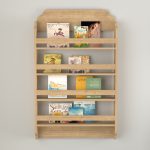 Επιτοίχια βιβλιοθήκη - ραφιέρα Montessori Megapap χρώμα sapphire oak 80x15x132εκ. - Image 2