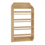 Επιτοίχια βιβλιοθήκη - ραφιέρα Montessori Megapap χρώμα sapphire oak 80x15x132εκ. - Image 3