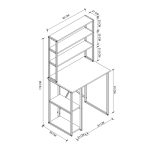 Έπιπλο πλυντηρίου Berkus Megapap χρώμα pine oak 90x60x178εκ. - Image 4