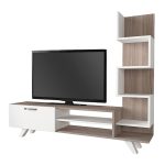 Έπιπλο τηλεόρασης Ceren Megapap χρώμα λευκό - cordoba 149,5x31x131,6εκ. - Image 6