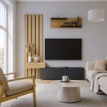 Σύνθεση τηλεόρασης Rosaline Megapap χρώμα ανθρακί - sepet oak 183x31,3x196,9εκ. - Image 3