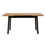 Τραπέζι Jemmy Megapap επεκτεινόμενο χρώμα φυσικό - μαύρο 120/153x75x77εκ. - Image 5