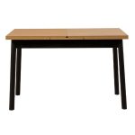 Τραπέζι Jemmy Megapap επεκτεινόμενο χρώμα φυσικό - μαύρο 120/153x75x77εκ. - Image 6