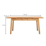 Τραπέζι Jemmy Megapap επεκτεινόμενο χρώμα atlantic pine 120/153x75x77εκ. - Image 7