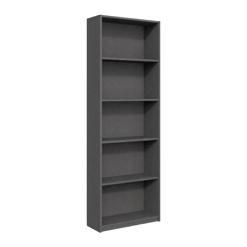 GP009-0236-0 Βιβλιοθήκη Max Megapap χρώμα ανθρακί 58x23x170εκ. - Image 1
