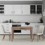 Τραπέζι Trendline Megapap επεκτεινόμενο χρώμα καρυδί 120/150x70x75εκ. - Image 2