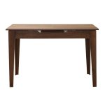 Τραπέζι Trendline Megapap επεκτεινόμενο χρώμα καρυδί 120/150x70x75εκ. - Image 5