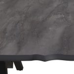 Τραπέζι Walter Megapap Mdf - μεταλλικό χρώμα σκούρο γκρι σκυροδέματος 160x80x75εκ. - Image 6