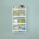 Επιτοίχια βιβλιοθήκη - ραφιέρα Montessori Megapap χρώμα λευκό 60x15x120εκ. - Image 3