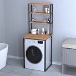 Έπιπλο πλυντηρίου Bobby Megapap χρώμα pine oak 67x60x178εκ.