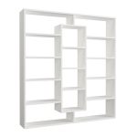 Βιβλιοθήκη Ample Megapap χρώμα λευκό 125x22x135,7εκ. - Image 5