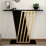 Κονσόλα Gravity Megapap χρώμα μαύρο εφέ μαρμάρου - χρυσό 90x29,6x76,8εκ. - Image 3