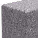 Σκαμπώ Linda Megapap υφασμάτινο χρώμα γκρι 40x40x40εκ. - Image 3