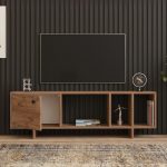 Έπιπλο τηλεόρασης Folsom Megapap χρώμα atlantic pine 140x29,9x45εκ. - Image 3