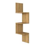 Ραφιέρα τοίχου γωνιακή Zikzak Megapap χρώμα sapphire oak 25x25x105,4εκ. - Image 4