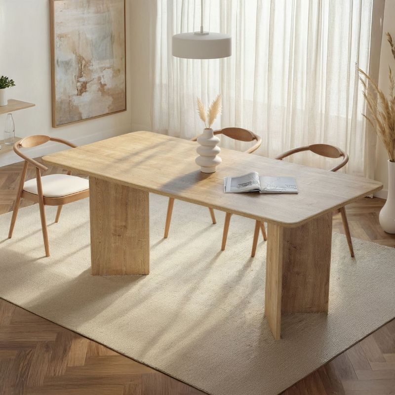 GP052-02431-0 Τραπέζι Linza Megapap χρώμα honey oak 180x90x75εκ. - Image 1
