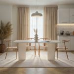 Τραπέζι Linza Megapap χρώμα λευκό 180x90x75εκ. - Image 2