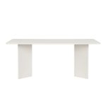 Τραπέζι Linza Megapap χρώμα λευκό 180x90x75εκ. - Image 5