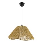 Φωτιστικό οροφής Sukne Megapap E27 γιούτα μονόφωτο χρώμα camel Ø35x60εκ. - Image 2