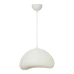 Φωτιστικό οροφής Luna Megapap E27 fiberglass μονόφωτο χρώμα λευκό 30x21x120εκ. - Image 4