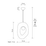 Φωτιστικό οροφής Zoga Megapap G9 fiberglass μονόφωτο χρώμα λευκό 30x12x90εκ. - Image 6