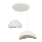 Φωτιστικό οροφής Luna Megapap E27 fiberglass δίφωτο χρώμα λευκό Ø70x115εκ. - Image 4