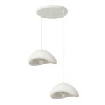 Φωτιστικό οροφής Luna Megapap E27 fiberglass δίφωτο χρώμα λευκό Ø74x115εκ. - Image 4