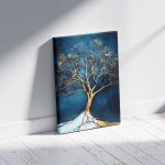 Πίνακας σε καμβά "Golden Tree" Megapap ψηφιακής εκτύπωσης 70x100x3εκ. - Image 3