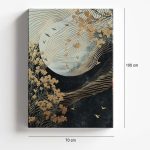 Πίνακας σε καμβά "Golden Moon" Megapap ψηφιακής εκτύπωσης 70x100x3εκ. - Image 4