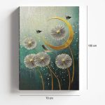 Πίνακας σε καμβά "Wildflowers" Megapap ψηφιακής εκτύπωσης 70x100x3εκ. - Image 4