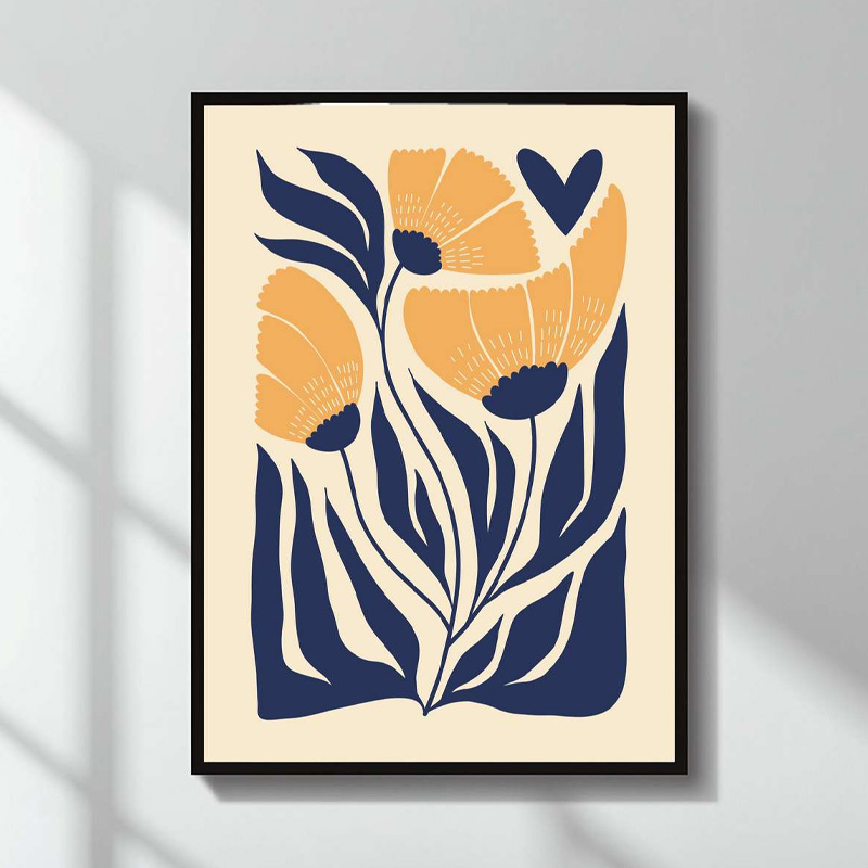 GP052-02671-0 Πίνακας "Poppies" Megapap ψηφιακής εκτύπωσης 50x70εκ. - Image 1