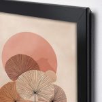 Πίνακας "Pink Leaves" Megapap ψηφιακής εκτύπωσης 50x70εκ. - Image 2