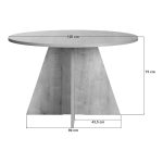 Τραπέζι Virela Megapap χρώμα atlantic pine Ø120x75εκ. - Image 8
