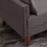 Καναπές Bella Megapap διθέσιος υφασμάτινος χρώμα καφέ 177x81x85εκ. - Image 3