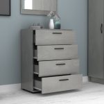 Συρταριέρα Velika Megapap χρώμα γκρι σκυροδέματος 73x44x96εκ. - Image 2