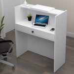 Γραφείο υποδοχής - reception Mezzo Megapap χρώμα λευκό 90x40x110εκ. - Image 2