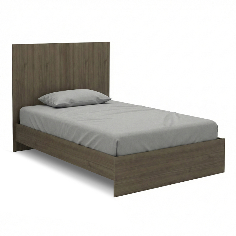 GP028-01582-0 Κρεβάτι Troy Megapap χρώμα καρυδί 120x200εκ. - Image 1