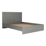 Κρεβάτι Troy Megapap χρώμα γκρι σκυροδέματος 140x190εκ. - Image 3