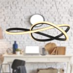 Φωτιστικό οροφής Led Luciano Megapap μεταλλικό μονόφωτο χρώμα μαύρο 47x40x60εκ. - Image 2