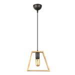 Φωτιστικό οροφής Tekli Megapap E27 ξύλινο μονόφωτο χρώμα φυσικό 23x3x70εκ.