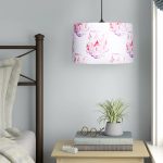 Φωτιστικό οροφής Tale Megapap E27 ύφασμα PVC μονόφωτο πολύχρωμο Ø33x70εκ. - Image 2