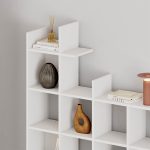 Βιβλιοθήκη Manco Megapap χρώμα λευκό 122x25,5x188εκ. - Image 3